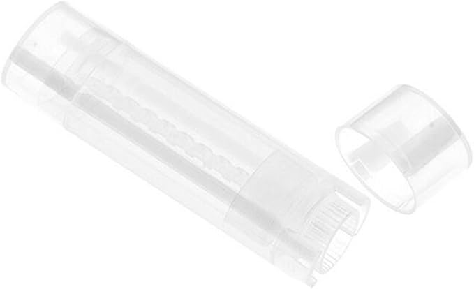 10PCS 4.5g/4.5ml Empty DIY Lip Tubes Holder Containers Vial Refillable PP Plastic Deodorant Crayon Travel Tube Pipe Bottle Lip Gloss Case DIY Lip Balm Gifts For Women Lady Girls(Transparent)-Velvo Beauty