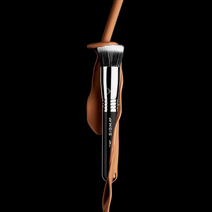 Sigma Beauty F80 Air Flat Kabuki Brush – Flat Top Kabuki Foundation Brush with Premium Synthetic Fibers for Evenly Blending and Buffing Foundation, Compatible with Liquid & Cream Makeup Product-Velvo Beauty