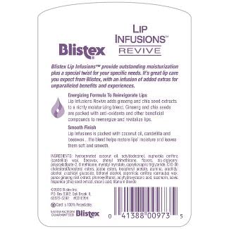 Blistex Lip Infusions Revive Lip Moisturizer 0.13 Ounce (6 Pack)-Velvo Beauty
