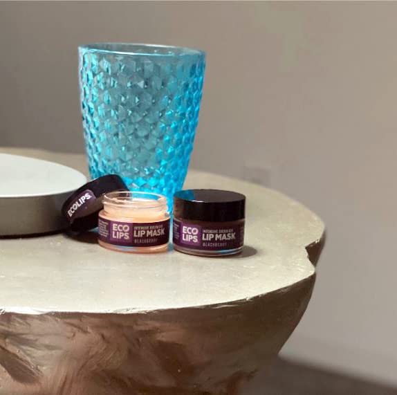 Eco Lips Vanilla Bean Lip Sugar Scrub & Blackberry Intensive Overnight Lip Repair Mask Duo - 100% Organic Lip Care Treatment - Gently Exfoliate, Polish, & Repair Dry, Flaky Lips, 100% Edible-Velvo Beauty