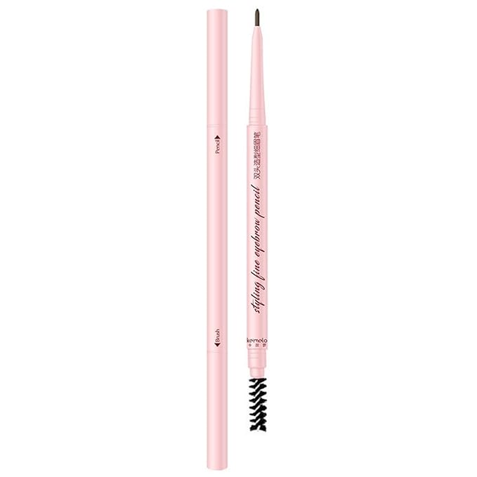 Eyebrow Pencil Dark Brown,Eyebrow Pencils for Women,Micro Brow Pencil Waterproof Smudgeproof,Ultra-Precise Tip Long-Lasting Brow Pencils for Natural Eye Brows,Built-In Spoolie Brush,03 Dark Brown.-Velvo Beauty