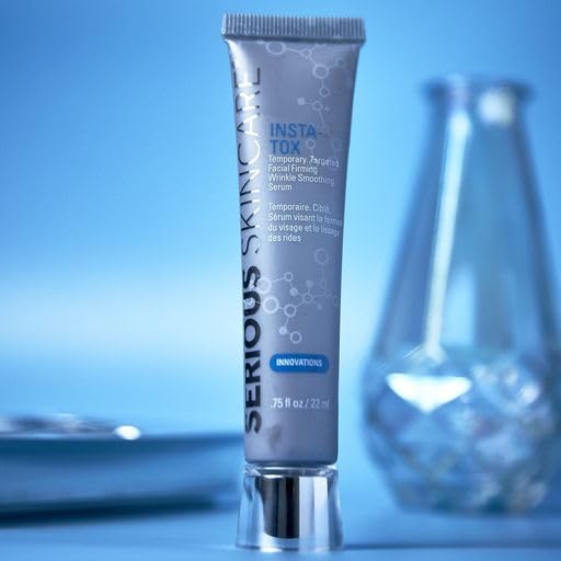 Serious Skincare INSTA-TOX Instant Wrinkle Smoothing Serum - Improves appearance of Fine Lines & Wrinkles -Temporarily Tightens Skin - Instant Line Filler - Two .75 oz. Tubes (2Pack)-Velvo Beauty