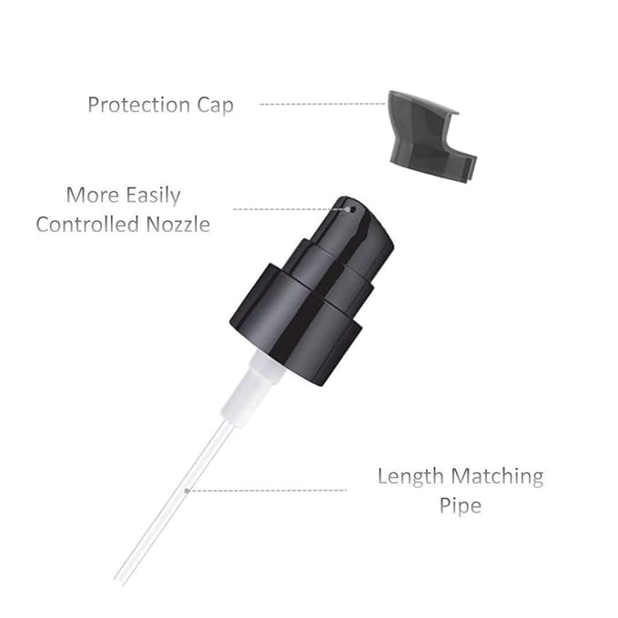 3PCS Black Replacement Foundation Pump Make-Up Cosmetic Liquid Foundation Make-Up Pump for MAC and Estee Lauder Double Wear Foundation (3PCS)-Velvo Beauty