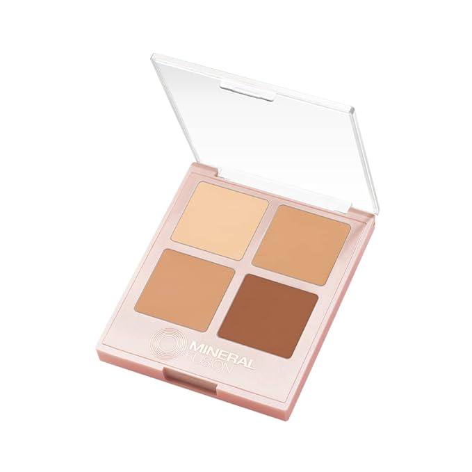 Mineral Fusion Concealer Palette, Warm to Deep, Decadence, Set of 4 Shades-Velvo Beauty