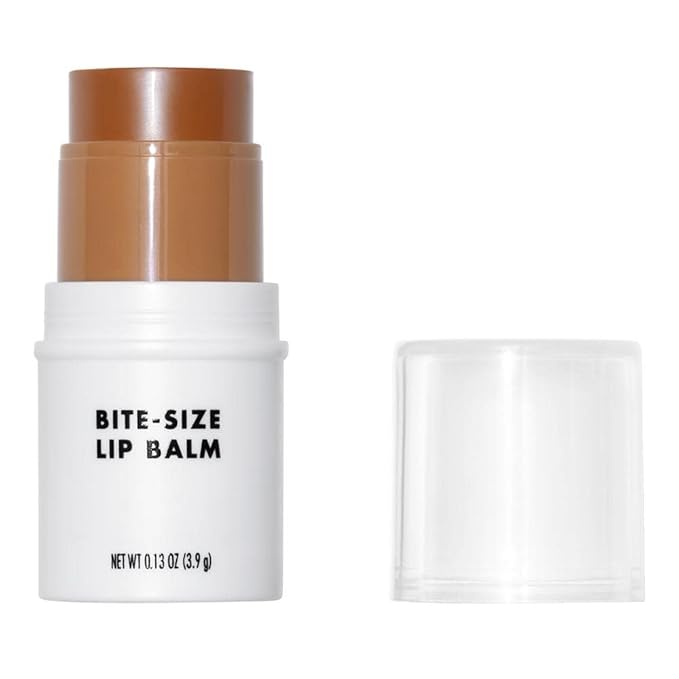 e.l.f. Bite-Size Lip Balm, Moisturizing Formula for Smoother & Softer Lips, Mini Tinted Chapstick, Coconut, 0.13 Oz-Velvo Beauty