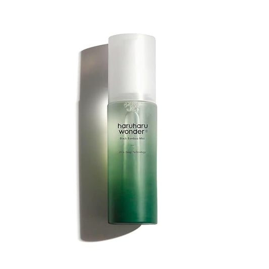 haruharu Wonder Black Bamboo Mist, 2.7 fl.oz. Hydrating and Firming Skin, Black Rice, Panax Ginseng for Clean and Smooth Skin Surface, Korean Skincare, Vegan, Cruelty Free-Velvo Beauty