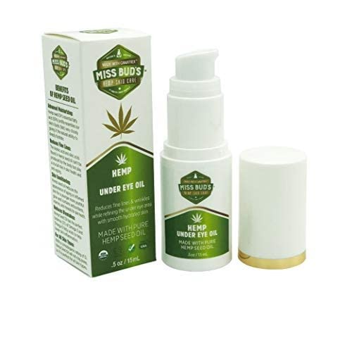 Miss Bud’s Hemp Eye Oil Reduce Fine Wrinkle Lines, Tone, Smooth and Deeply Moisturize Skin Made from Pure Hemp Seed Oil-Velvo Beauty