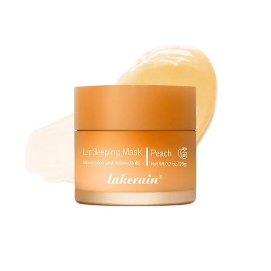 Lip Sleeping Mask,lip Mask With Vitamin C, Antioxidants,lip Mask Overnight,Improves Dryness,Nourishes And Hydrates,Brighten Lip Colour,Reduce Lip Lines 0.7 Fl Oz (01#peach)-Velvo Beauty