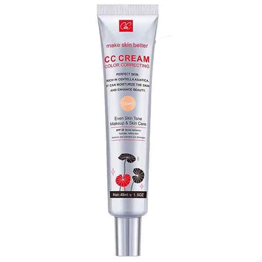 Color Correcting CC Cream with SPF 25, Coverage Lightweight Foundation, Hydrating Serum, Even Skin Tone Makeup and Skin Care, Boost Radiance, Refine Skin Texture, Avoid Sun Damage (LightLight, 1PCS)-Velvo Beauty