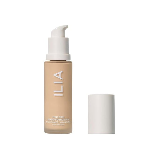 ILIA - True Skin Serum Foundation | Non-comedogenic, Cruelty-Free, Vegan, Weightless Feel, Buildable Coverage, Safe For Sensitive Skin (Molokai SF2.5)-Velvo Beauty