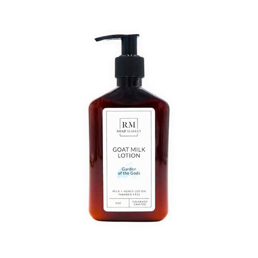 Goat Milk Lotion, Garden of the Gods Fragrance, Hydrating Lotion for Men & Women With Nourishing Goat Milk, Shea Butter, Sunflower Oil & Aloe, Spring Clover & Tender Greens Scent, 9 Oz-Velvo Beauty
