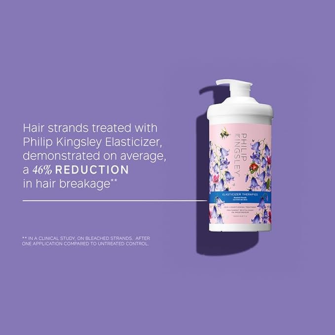 Elasticizer Therapies Bluebell Woods Deep-Conditioning Treatment Hair Mask Repair for Dry Damaged Curly Hair Hydrate Condition Strengthen Reduce Frizz Add Bounce Shine, 33.8 fl oz (1000ml)-Velvo Beauty