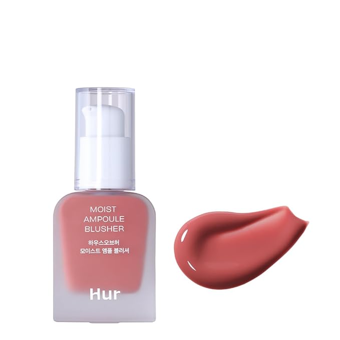 Moist Ampoule Blusher, Buildable Water-based Formula, Infused with over 50% moisture essence, no tackiness, long-lasting moisture, weightless feel (03 Rose Brown, 20ml)-Velvo Beauty