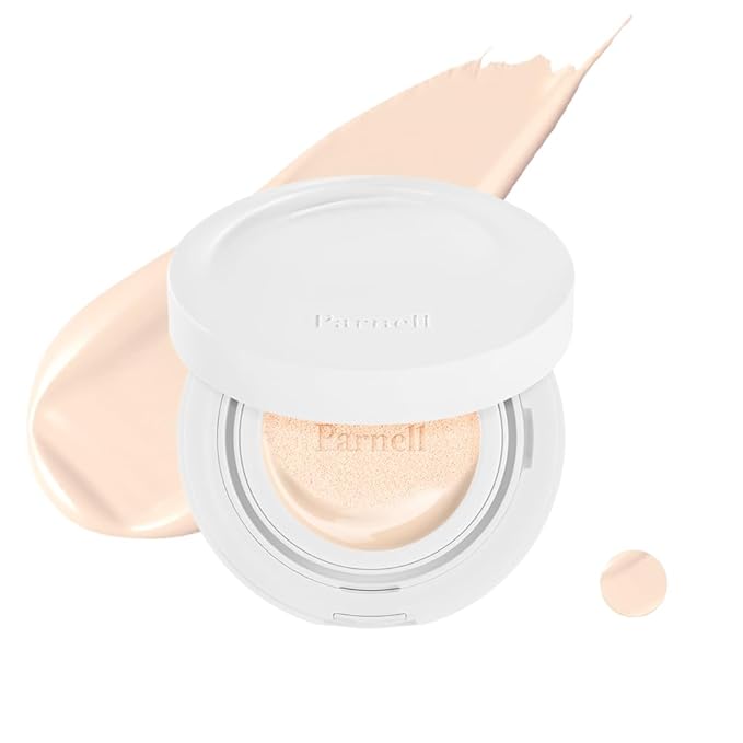 Parnell Cicamanu Serum Cushion - Moisturizing Foundation for Soothing, Coverage, Glass Skin and Lightweight for Sensitive and Dry Skin Pearl Skin (0.52 Fl Oz) (13C)-Velvo Beauty