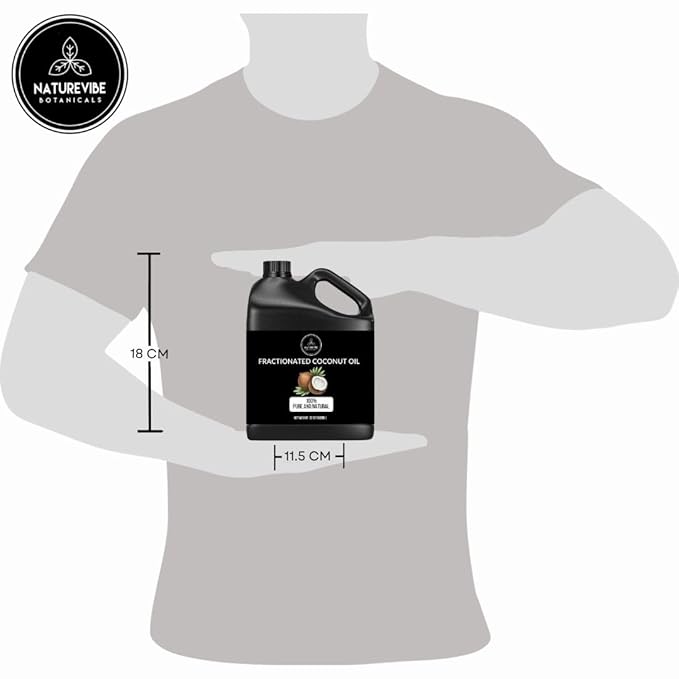 Naturevibe Botanicals Fractionated Coconut Oil 32 Ounces | 100% Pure and Natural | Great for Skin Care and Hair Care-Velvo Beauty