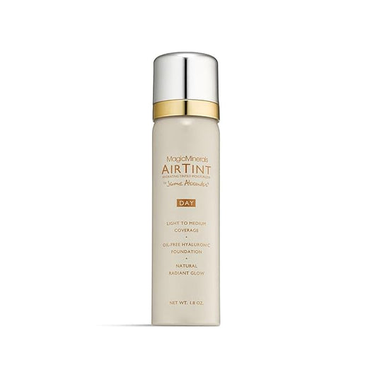 Jerome Alexander MagicMinerals AirTint Tinted Moisturizer AirBrush Spray Light Shade | Tinted Moisturizer Spray with Anti-Aging Ingredients | Dark Espresso-Velvo Beauty