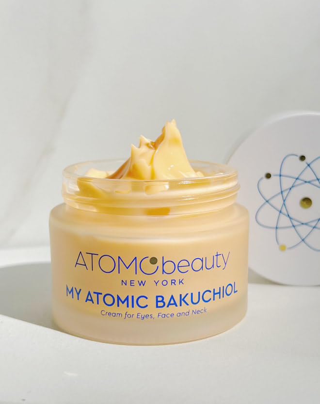 MY ATOMIC BAKUCHIOL Cream for Eyes, Face and Neck – Bakuchiol + Purified Quinoa Seed Polysaccharides | Anti-Aging, Lifting & Brightening | Retinol Alternative | Vegan & Dermatologically Tested – 45ml-Velvo Beauty
