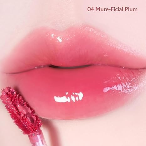 MILKTOUCH Jelly Fit Lip Tint (04 Mute-Ficial Plum) with Cooling Plumping Effect and Water-Based Non-Sticky Texture | Long Lasting Korean Beauty Lipstain Tinted Gloss Oil Brown K Makeup-Velvo Beauty
