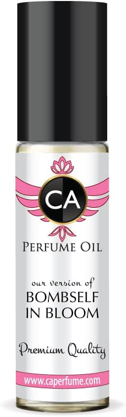 CA Perfume Club Impression of Victoria S. Bombself In Bloom For Women Replica Fragrance Body Oil Dupes Alcohol-Free Essential Aromatherapy Sample Travel Size Long Lasting Attar Roll-On 0.3 Fl Oz/10ml-Velvo Beauty
