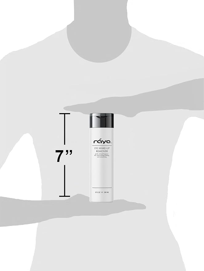 Raya Eye Make-Up Remover 8 oz (105) | Oil-Free, Make-Up Removing Cleansing Fluid | Gently Removes Non-Water-Proof Mascara | Great For Sensitive Skin-Velvo Beauty
