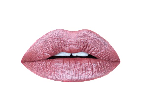 Aromi Metallic Liquid Lipstick | Dusty Rose Lip Color w/Shimmery Finish, Long-Lasting, Waterproof, Nude Berry, Vegan, Cruelty-Free (Pixie Dust)-Velvo Beauty