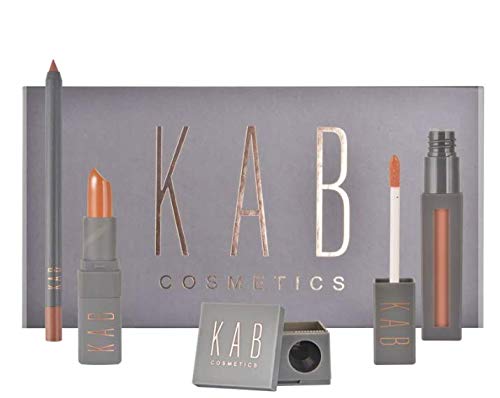 KAB Cosmetics Lip Kit (Sending Nudes)-Velvo Beauty