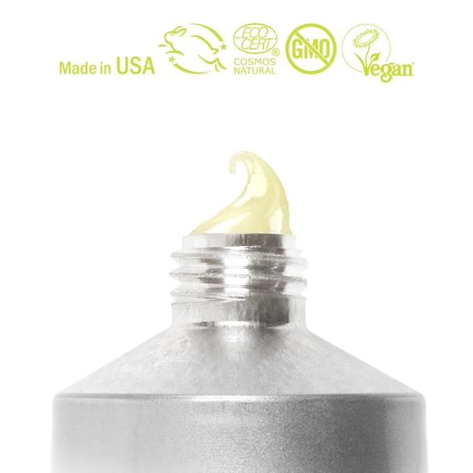 Hurraw! Balmtoo Squeezable Balm, Lemon Balm Coconut Pulp: Ultra-moisturizing. Anywhere application. Body, face, lips, neck, fingers, toes. 1 tube = 7 sticks of lip balm. Natural, Organic. Made in USA-Velvo Beauty