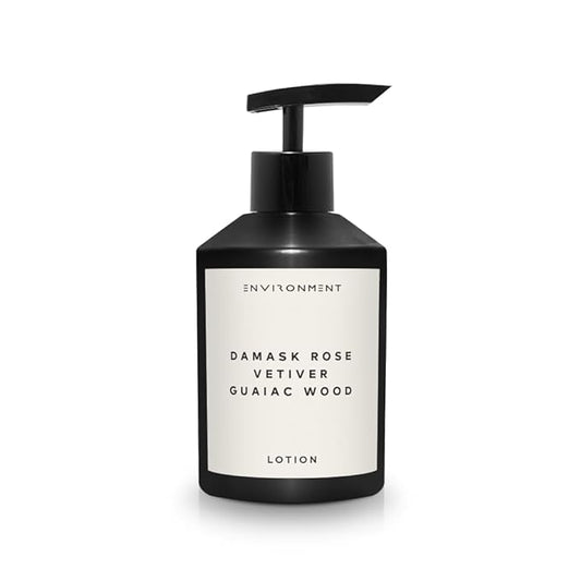 Environment Inspired by 5-Star Hotels FMT Lotion, 300ml Luxury Scented Lotion (Damask Rose | Vetiver | Guaiac Wood) Bathroom Luxury, Men & Women High-End Body Lotion, Hand Cream, Dry Skin Treatment-Velvo Beauty
