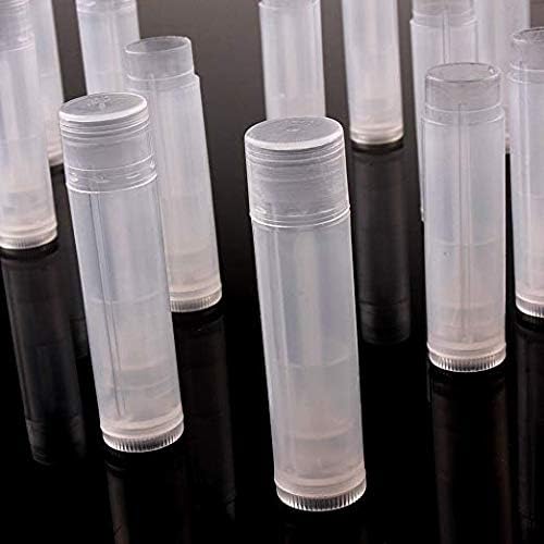 12 Pieces Clear Plastic Empty Lip Balm Tubes Containers DIY Lip Balm Lip Gloss Tube Pipe Bottle-Velvo Beauty