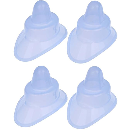 4Pcs Silicone Eye Wash Cup with Scale, Reusable Eye Wash Cleaner Eyewash Soft Eye Bath Cup Eye Wash Cup For Elderly Women Men Children-Velvo Beauty