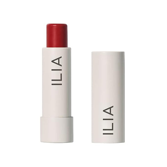 ILIA - Balmy Tint Hydrating Lip Balm | Non-Toxic, Cruelty-Free, Moisturizing + Sheer, Buildable Lip Color (Heartbeats, 0.15 oz | 4.4 g)-Velvo Beauty