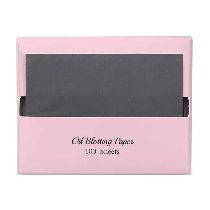 [600 Counts Refills Only] Natural Bamboo Charcoal Oil Blotting Sheets for Face with Mirror Case and Refills-Velvo Beauty