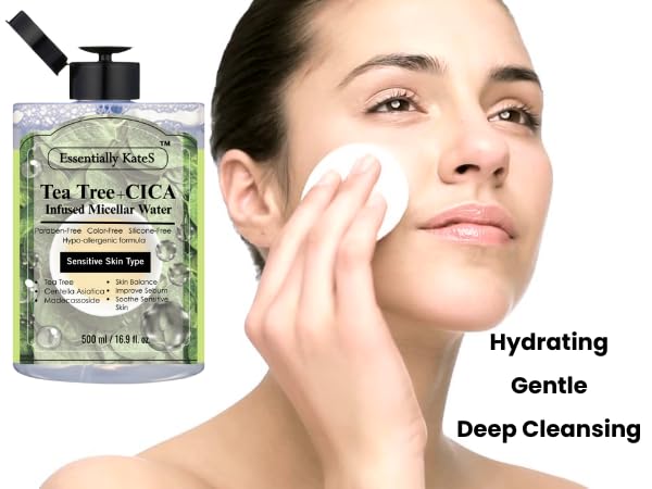 Micellar Water 500ml (16.9 Fl oz), a Jumbo size, Effectively Removes Eye & Face Make-up, No Oil and No Alcohol - Very Moisturizing and Not Painful, a Korean Skin Care-Velvo Beauty