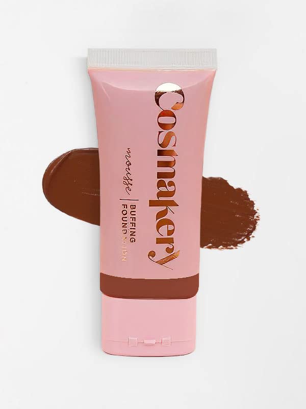 Foundation for Light to Full Coverage - Mousse Liquid Makeup Foundation for Uneven Skin Tone - Diverse Skin Types Mature, Dry, Oily - Oil-free, Cruelty-free (Deep)-Velvo Beauty