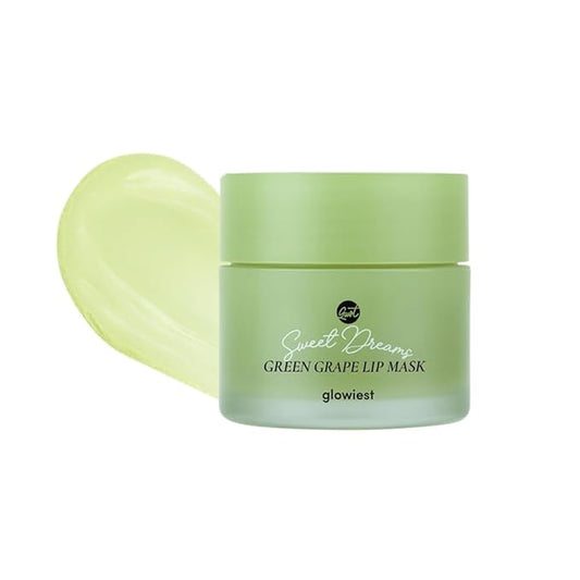 Sweet Dreams Lip Mask: Nourishing, Plumping and Hydrating Lip Balm | Ecofriendly Lip Sleeping Mask | Hyaluronic Acids + Vitamin C + Shea Butter + Antioxidants | Green Grape - 0.7 oz.-Velvo Beauty