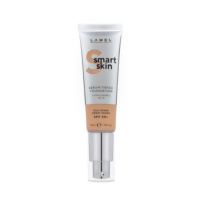 Lamel- Smart Skin Serum Tinted Foundation - 405 Latte | Smoothens skin | Weightless texture| Blurs pores | All-day wear | 35ml-Velvo Beauty