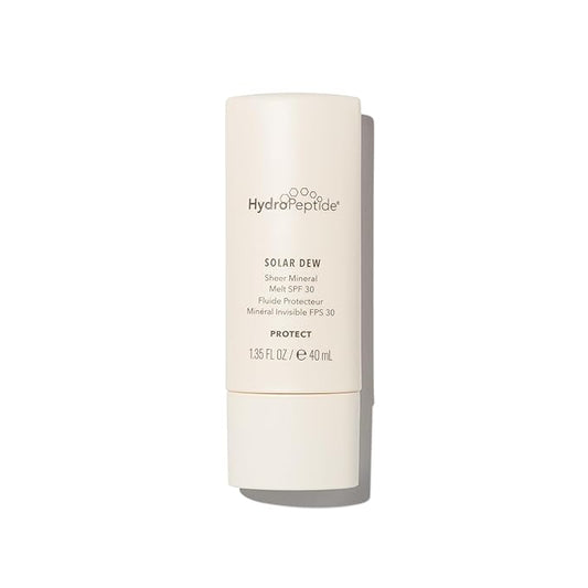 HydroPeptide Solar Dew Sheer Mineral Melt SPF30 Facial Moisturizer, Sunscreen & Primer, 1.35 Ounce-Velvo Beauty