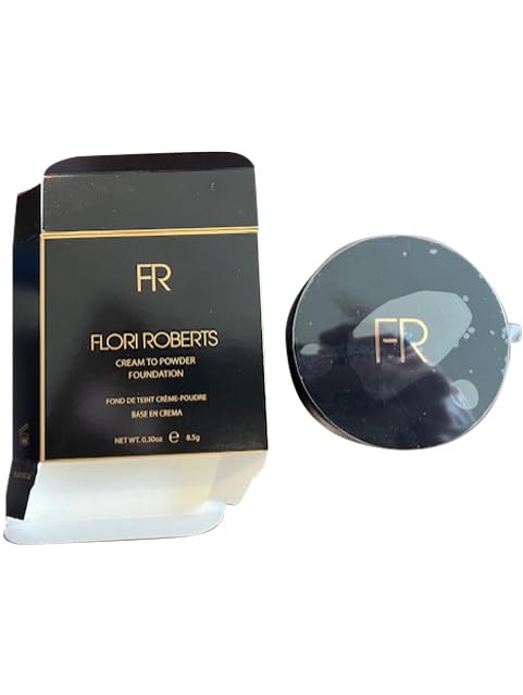 Cream To Powder Foundation by Flori Roberts, Full Coverage for Women of Color or Deeper Skin Tones, Long Lasting Makeup, Matte Finish, Covers Uneven Complexion and Hides Imperfections, 0.30 oz-Velvo Beauty