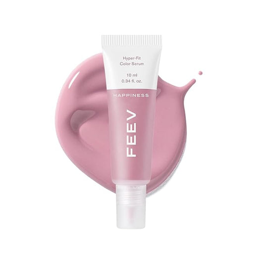 FEEV Hyper-Fit Color Serum Liquid Blush(10ml) | Dewy Cheek Blush Makeup | 50% of Hydrating Essence | Vegan | K-beauty (Happiness, 10ml)-Velvo Beauty