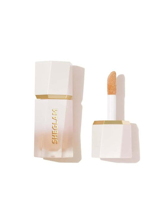 SHEGLAM Glow Bloom Liquid Waterproof Highlighter Long Lasting Cream Highlighter with Shimmer Dewy Finish - Tea Cake-Velvo Beauty