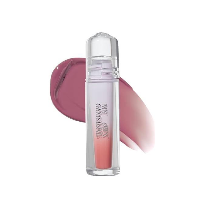 ETUDE Over Glowy Lip Stain Tint #13 Mauve Violet | Non-Sticky Vegan Lip Tint | Moisturized & Long-lasting Lip Gloss | Daily Lip Stain for Dry Lips, Korean Makeup-Velvo Beauty
