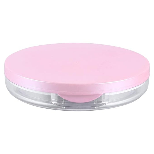 Powder Puff 2pcs Loose Powder Containers with Elasticated Net Sifter, Mirror and Puff 5g Loose Powder Compact Case Case for DIY Makeup and Travel () Cushion Foundation-Velvo Beauty
