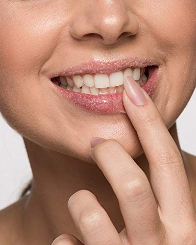 Sara Happ The Lip Scrub: Sparkling Peach Sugar Scrub for Dry Lips - Gently Exfoliate, Polish, and Revitalize Lips with Vitamin E and Jojoba & Grape Oils, Vegan, 0.5 oz.-Velvo Beauty