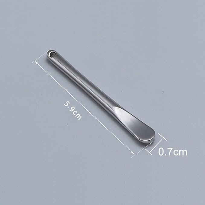 3 Pieces Zinc Alloy Makeup Spatula Eye Cream Spoon Beauty Scoop Mini Spoon Makeup Beauty Spoons Mini Cosmetic Skincare Spatula for Cream Lotions, Cylindrical Handle Type, Golden, Silver, Rose-Gold-Velvo Beauty