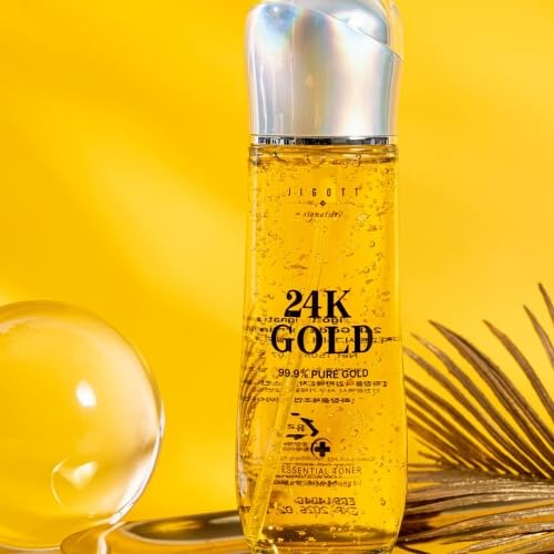 Signature 24K Gold Essential Skin Care 3 Set Toner, Emulsion, Cream Set (24K Gold)-Velvo Beauty