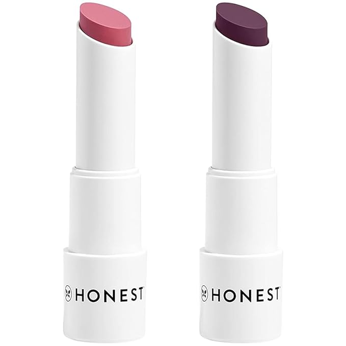 Honest Beauty Tinted Lip Balm 2-Pack | Antioxidant-rich Acai Extracts + Avocado Oil | EWG Certified, Vegan, Cruelty Free-Velvo Beauty