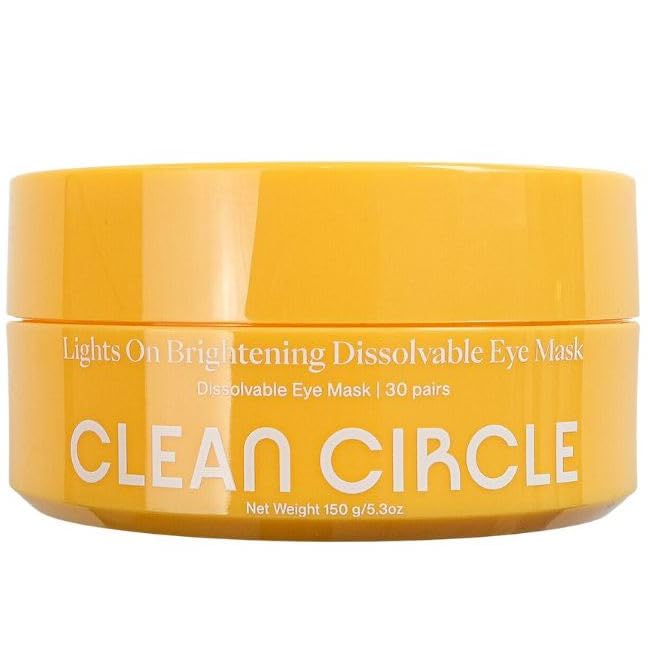 Lights On Brightening Dissolvable Eye Mask Infused with Red Algae, Vitamin C, Peptides, and Black Mulberry - Under Eye Patches for Wrinkles, Dark Circles, Puffiness, and Signs of Aging-Velvo Beauty