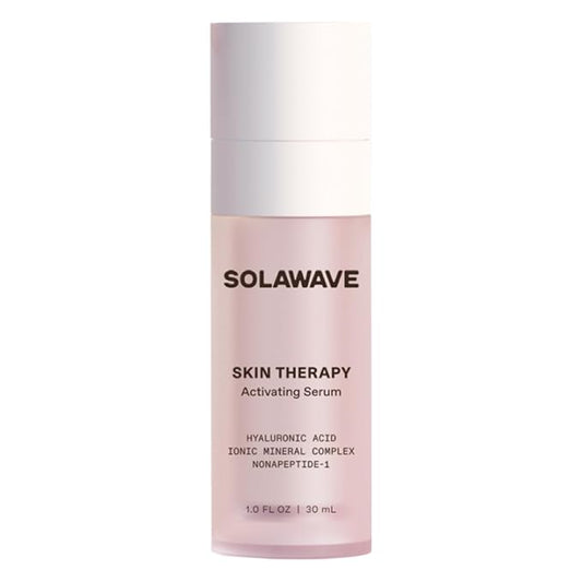 Solawave Wand Skin Therapy Activating Serum | Hyaluronic Acid and Peptides | Enhance Skincare Device Results | Hydrating Microcurrent Galvanic Current | Wrinkle Smoothing-Velvo Beauty