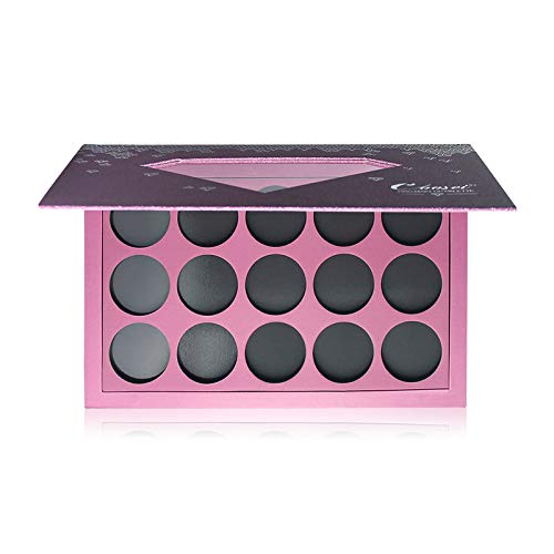 Large-Sized Empty Magnetic Makeup Palette with Diamond-Shaped Transparent Window-Velvo Beauty