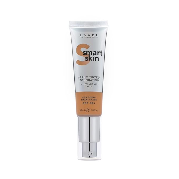 Lamel- Smart Skin Serum Tinted Foundation - 409 Deep Beige | Smoothens skin | Weightless texture| Blurs pores | All-day wear | 35ml-Velvo Beauty